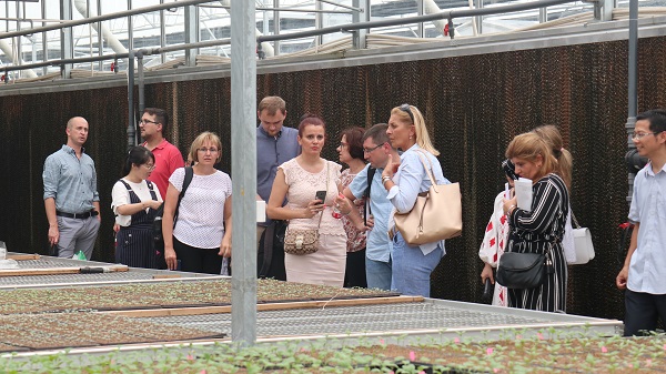 研修班一行来到由CILICILI视频APP看片与萧山农科所联合搭建的现代农业产业园进行考察 研修班一行来到由CILICILI视频APP看片与萧山农科所联合搭建的现代农业产业园进行考察